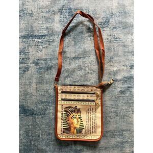 Bazaar Horus King Tutankhamun Pharaoh Graphic Handcrafted Crossbody Bag
